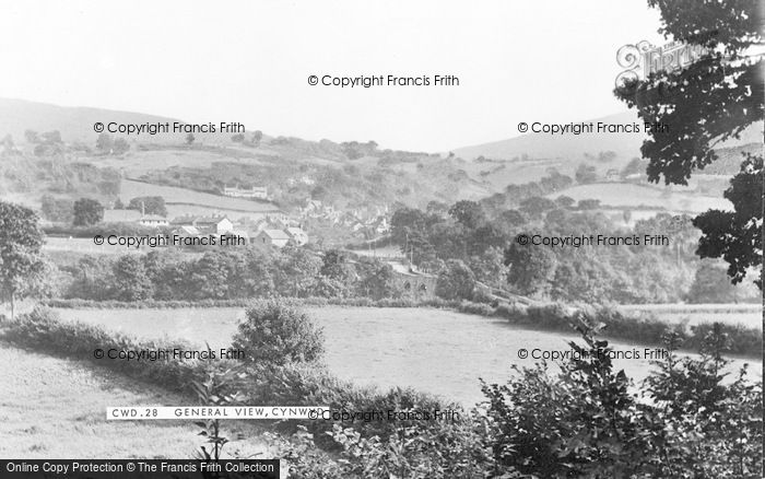 Photo of Cynwyd, General View c.1955