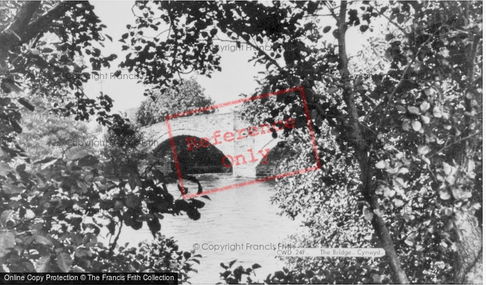 Photo of Cynwyd, The Bridge c.1950