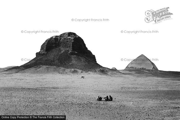 Photo of Dahshoor, The Pyramids From The East 1858