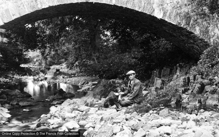 Photo of Dalehead, Boy, Grange Hall Bridge 1921