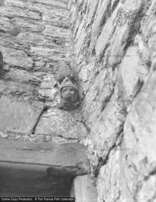 Photo of Dalry, Monkcastle, Carved Head Above The Entrance 1958