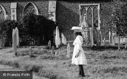 Girl In Churchyard 1906, Danbury