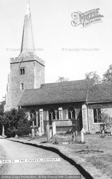 Photo of Danbury, St John The Baptist's Church c.1965