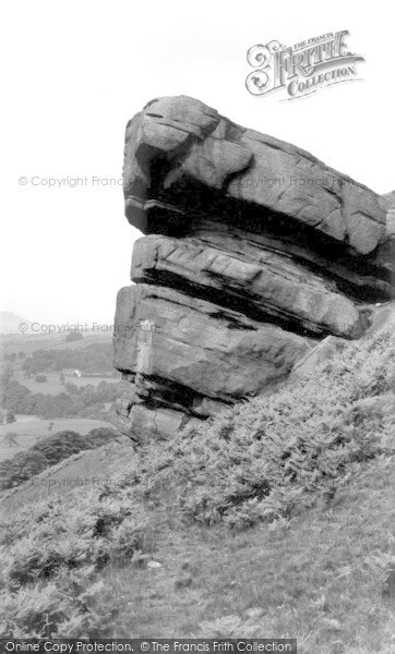 Photo of Danebridge, The Hanging Stone c.1955