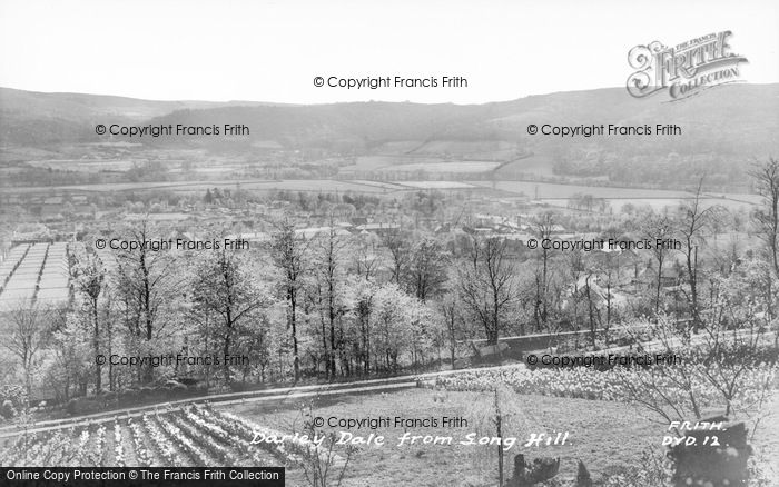 Photo of Darley Dale, From Long Hill c.1955