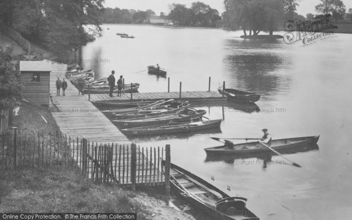 Photo of Darlington, Boat Hire And Jetty, The Lake 1925