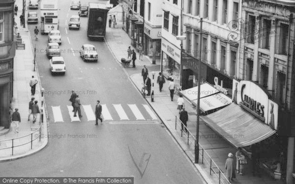 Photo of Darlington, Bondgate Zebra Crossing c.1965
