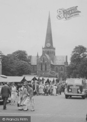 Church And Market Place c.1955, Darlington