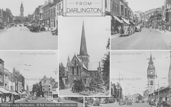 Photo of Darlington, Composite c.1955