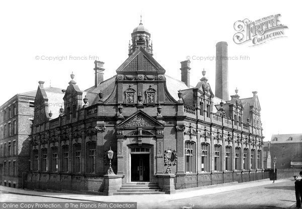 Photo of Darlington, Edward Pease Free Library, Crown Street 1893