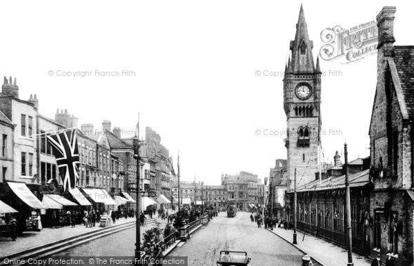 Photo of Darlington, High Row c.1915