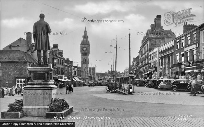 Photo of Darlington, High Row c.1955