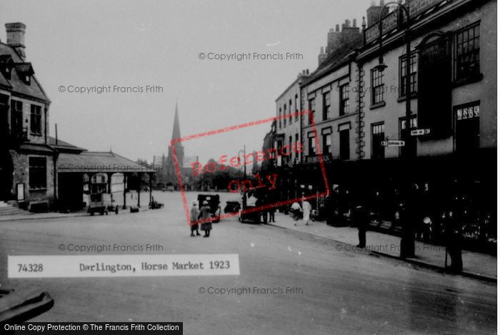 Photo of Darlington, Horsemarket 1923