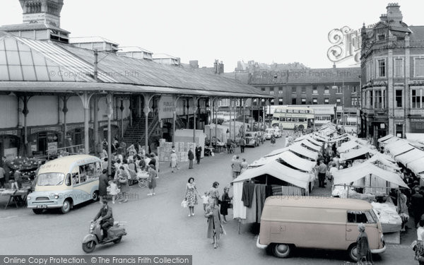 Photo of Darlington, Market Place c.1965