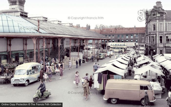Photo of Darlington, Market Place c.1965