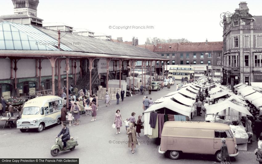 Darlington, Market Place c1965