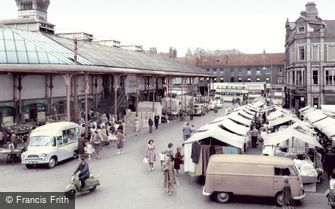 Darlington, Market Place c1965