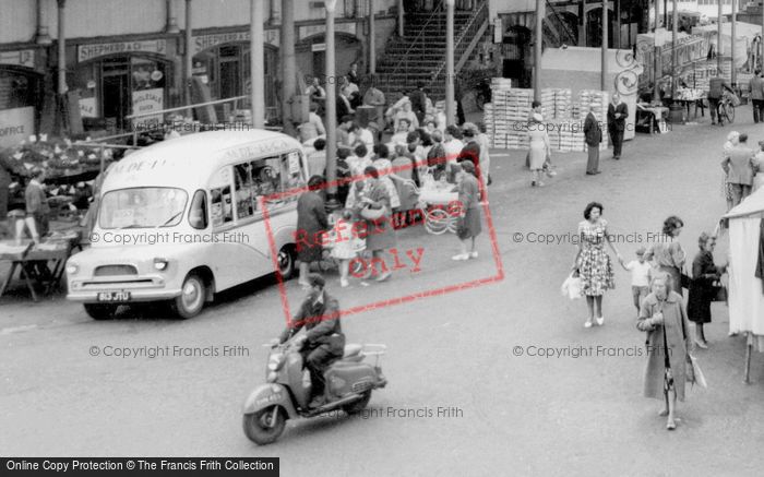 Photo of Darlington, Market Place c.1965