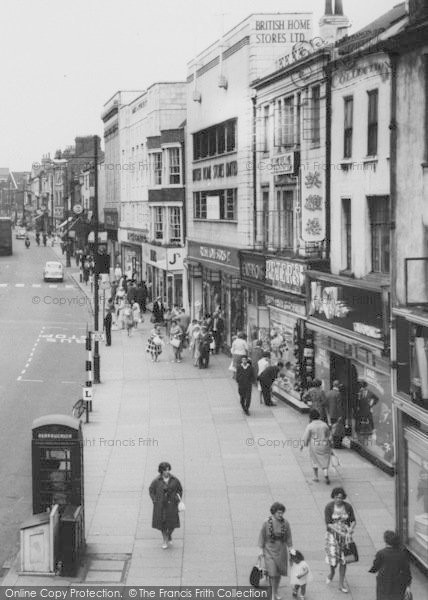 Photo of Darlington, Shops In Northgate c.1965
