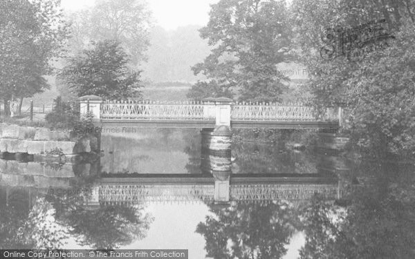 Photo of Darlington, South Park, Lake Bridge 1898