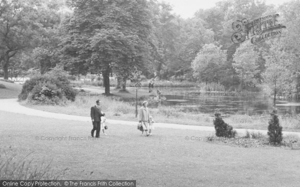 Photo of Darlington, South Park Lake c.1960