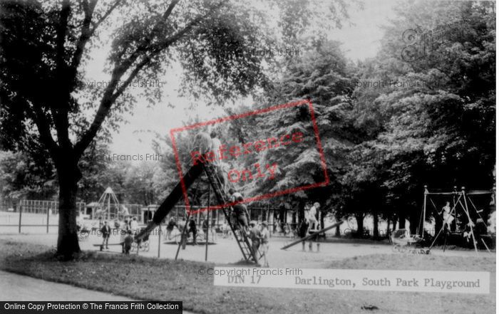 Photo of Darlington, South Park, The Playground c.1960