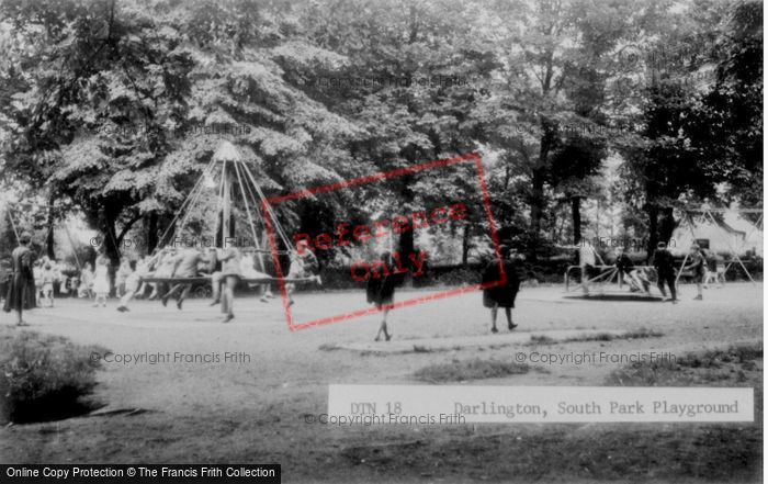 Photo of Darlington, South Park, The Playground c.1960