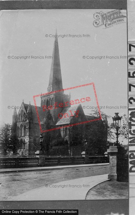 Photo of Darlington, St Cuthbert's Church 1896