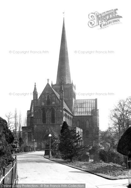 Photo of Darlington, St Cuthbert's Church From The West 1926