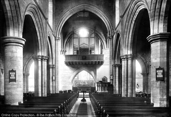 Photo of Darlington, St Cuthbert's Church, The Interior 1896