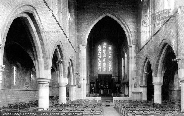 Photo of Darlington, St Hilda's Church Interior 1893