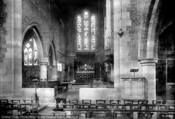 Photo of Darlington, St Hilda's Church, The Interior 1900