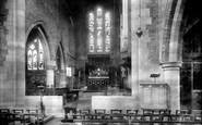 Darlington, St Hilda's Church, the interior 1900