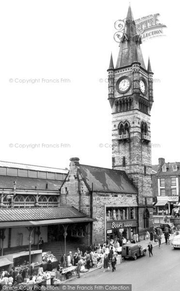 Photo of Darlington, The Town Clock c.1965