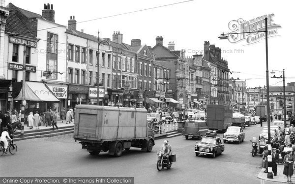Photo of Darlington, Town Centre 1957