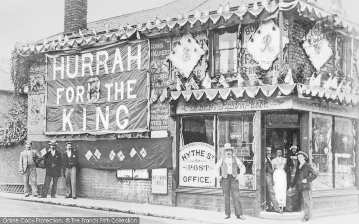 Photo of Dartford, Hythe Street Post Office Decorated For The Coronation 1902
