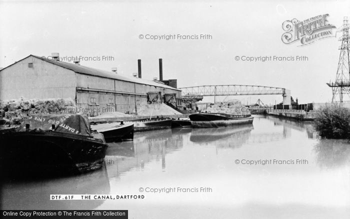 Photo of Dartford, The Canal c.1955