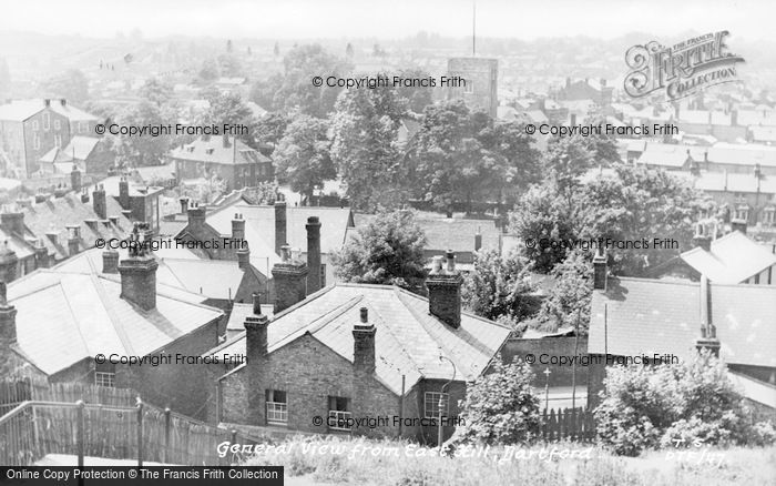 Photo of Dartford, View From East Hill c.1955