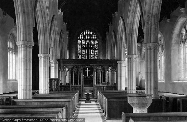 Photo of Dartington, Church Interior 1890
