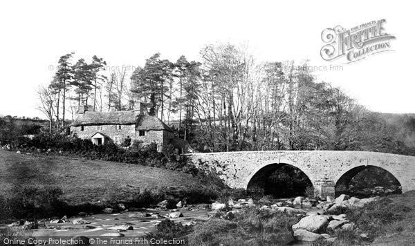 Photo of Dartmeet, Bridge And Cottage c.1871