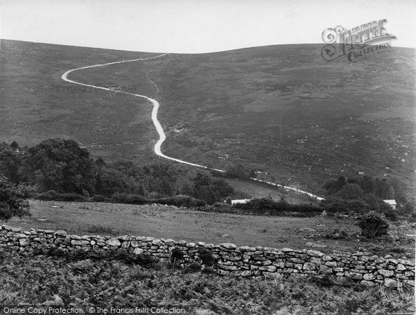 Photo of Dartmeet, Road Over Moor 1925