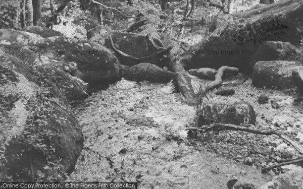 Photo of Dartmoor, At The Top Of  Becky Falls c.1955