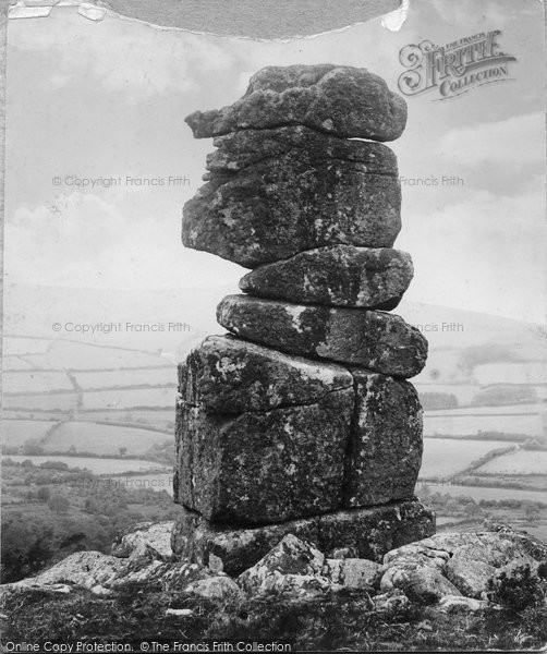 Photo of Dartmoor, Bowerman's Nose c.1885