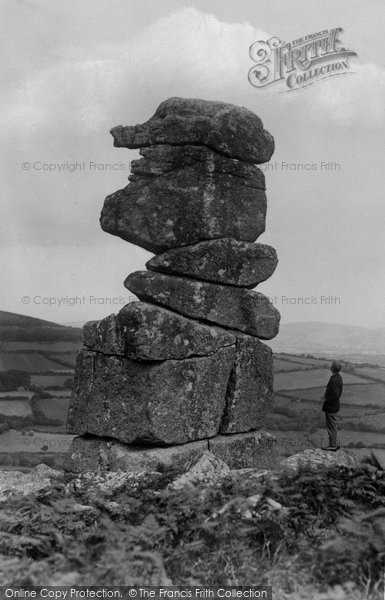 Photo of Dartmoor, Bowerman's Nose Tor c.1930