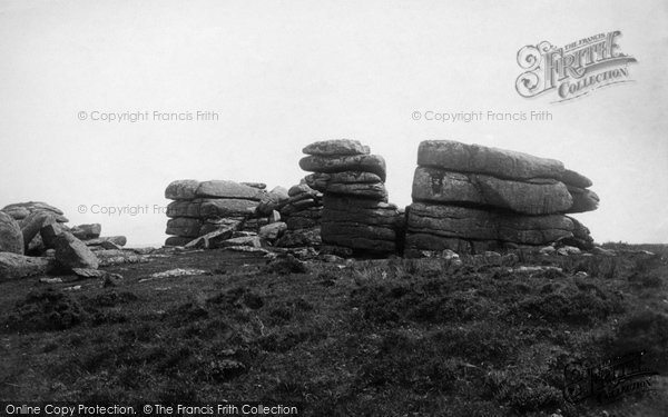 Photo of Dartmoor, Cumstone Tor 1890