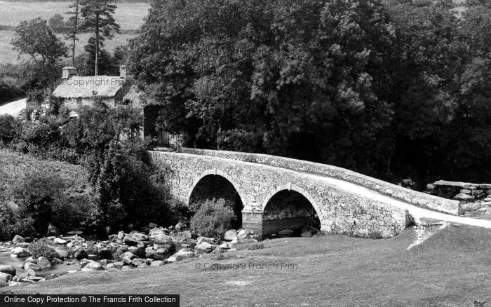 Photo of Dartmoor, Dartmeet Bridge And Cottage 1890