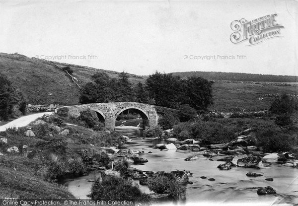 Photo of Dartmoor, Hexworthy Bridge, River Dart 1890