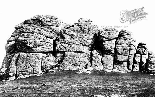 Photo of Dartmoor, Heytor Rocks From West c.1869