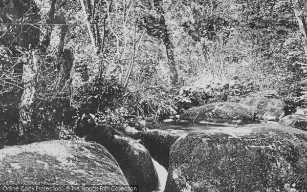 Photo of Dartmoor, On The Stream Below Becky Falls c.1869