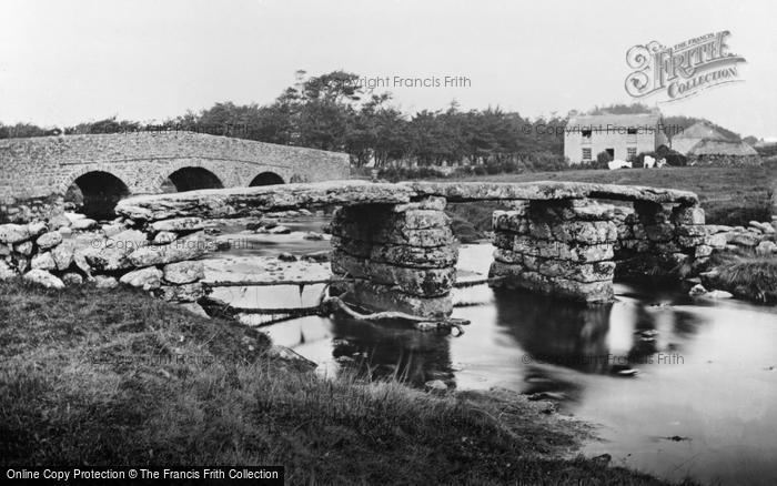 Photo of Dartmoor, Post Bridge c.1900